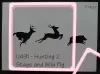 ibicci Hunting Cookie stencil #2 Stags and wild pig/boar